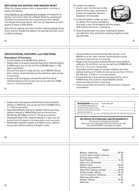 Accusplit - AE170XLG pdf manual